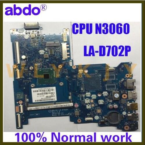 For HP 250 G5 15-AY BDL50 LA-D702P Notebook Motherboard CPU N3060 DDR3 100% Test Work