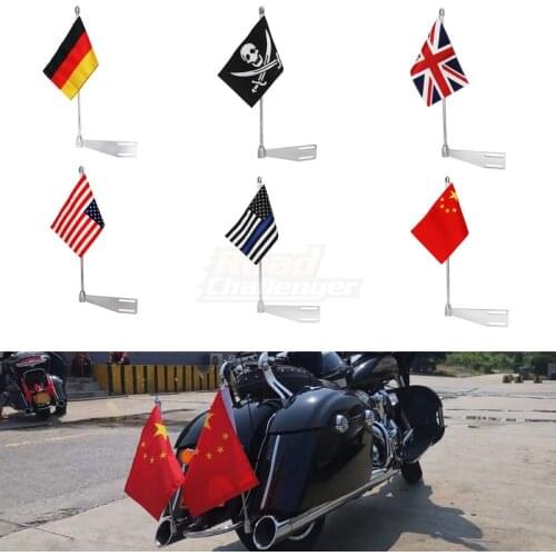 For Indian Chieftain Dark Horse Limited Classic Roadmaster Motorcycle USA Luggage Rack Mast Flag Frame Vertical Mount Pole