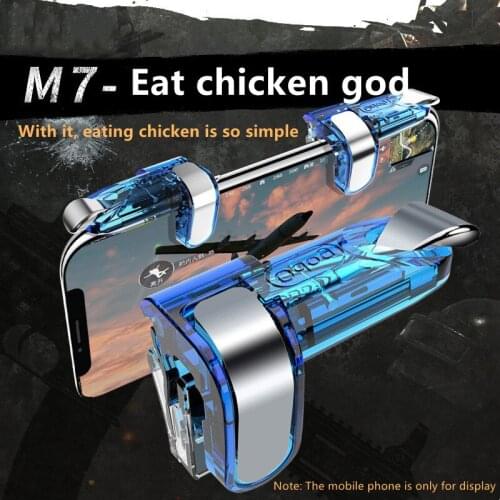 K03 PUBG Controller Game Gamepad Joystick L1 R1 Free Fire Shooting Key Aim Button Trigger Gamepad for IPhone Android Mobile Phon