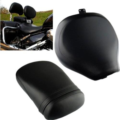 Motorcycle Leather Front Driver Seat+Rear Passenger Seat For Suzuki Boulevard C50 2004-2013 Intruder Volusia VL800 2001-2004
