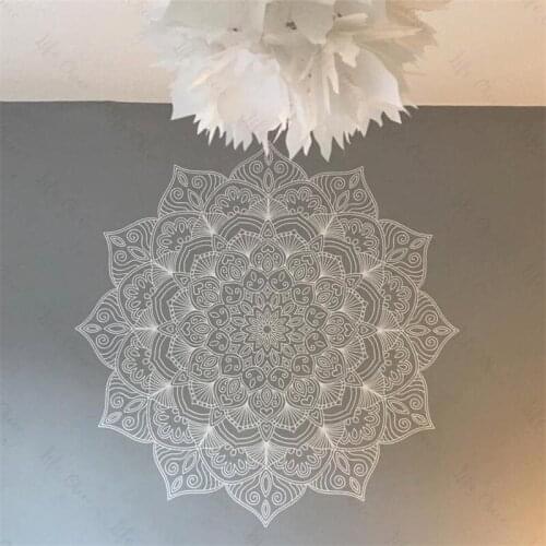Mandala Flower Wall Sticker Religious Family Living Room Decoration Wallpaper Mandala Flower Wallpaper Art Wall Sticker