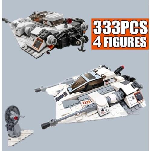 New 333PCS 20th Edition Star Space Ship Series Wars Snowspeeder Snowfield Aircraft Fit Building Blocks Bricks Kid Gift Toys