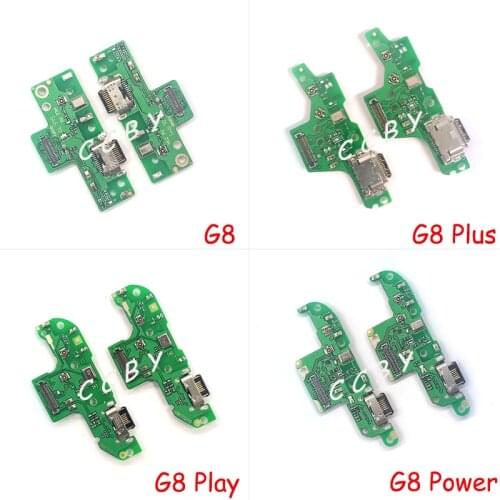 New For Motorola Moto G8 Plus Play Power Lite USB Charging Port Dock Connector Microphone Flex Cable