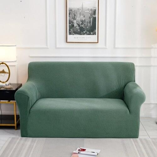Solid Color Elastic Sofa Slipcovers Stretch Sofa Covers For Living Room Furniture Protector Armchair Couch Cover Elastic