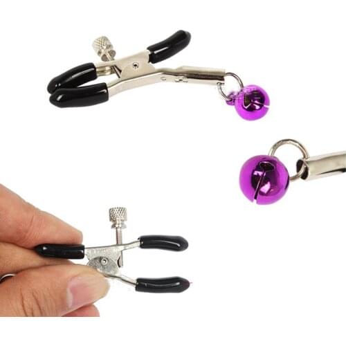 Pair Lover BDSM Game sex toys for couple bell nipple clamps shaking stimulate milk clitoris clip overcast clit breast massager