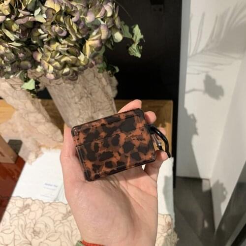 Luxury amber leopard sparkling headphone case for Airpods Pro cover bluetooth earphone for airpod Pro air pods 3 2 brown funda