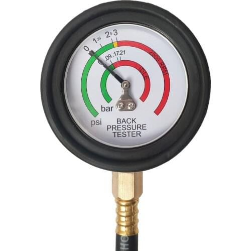 Car Exhaust Back Pressure Tester Set Pressure Gauge Test Tool Kit Fuel Pump Vacuum Gauge Pressure Tester Gasoline Car Tools