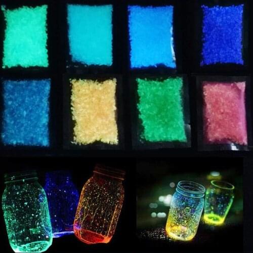 Fish Tank Decoration DIY Stone Sands Luminous Particles Luminous Aquarium Sand Glow In The Dark Sand Ornament Decorative Sand