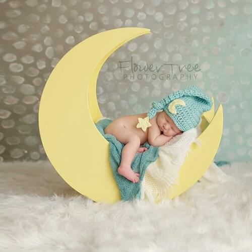 Baby Photo Props Girls Boys Crochet Knited Cotton Hat Baby Clothing Accessories Photography Prop Beanie Cap 0 to 4 Months