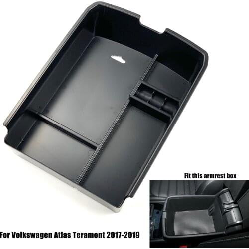 1pcs Car Styling Armrest Storage Box For Volkswagen Golf 7 MK7 Golf 6 MK6 Scirocco Touran PASSAT Teramont Tiguan Touareg Sharan