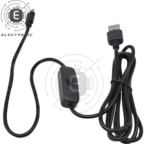 1PCS Original 1.5M Micro USB Power Charger Cable Wire With ON/OFF Switch For Raspberry Pi