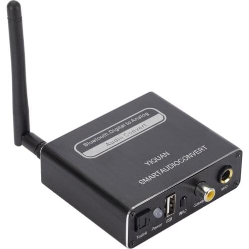 192kHz Bluetooth DAC Converter Digital to Analog Converter Fiber Coaxial Toslink to Analog Stereo L/R RCA 3.5mm with Remote