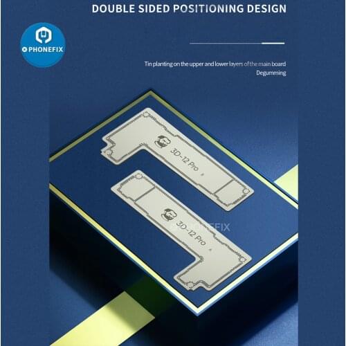 Mechanic 3D-12Pro A/B Middle Frame BGA Reballing Stencil Kit 0.15mm Thickness for IPhone 12/12 Pro Motherboard Soldering Repair