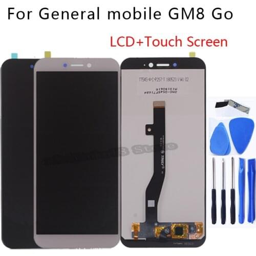 5.5 '' Original For General mobile GM8 Go GM 8 Go LCD Display Touch Screen Digitizer Assembly Replacement Accessories For GM8 Go