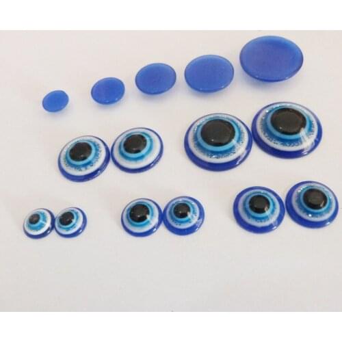 500pcs/lot 8/10/12/14/16mm glitter blue flat round toy animal eyes for diy doll accessories--color size option