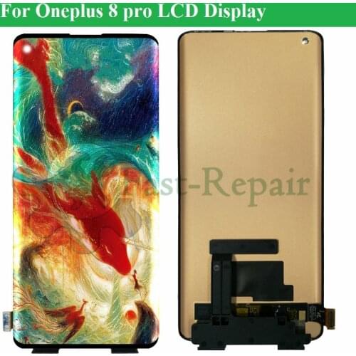 6.78" Original Super Amoled For OnePlus 8 Pro lcd One Plus 8pro LCD Display Screen+Touch Panel Digitizer For 1+ 8 Pro LCD