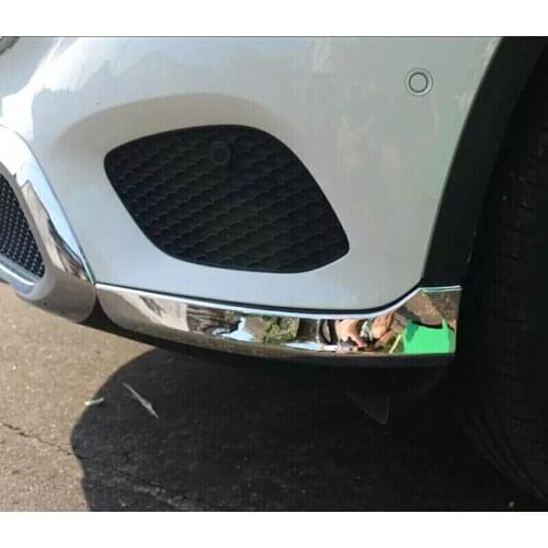 ABS Chrome For Mercedes Benz GLC 2016 2017 2018 Car Car Front guard Corner strip Cover Trim auto accessories styling 2pcs