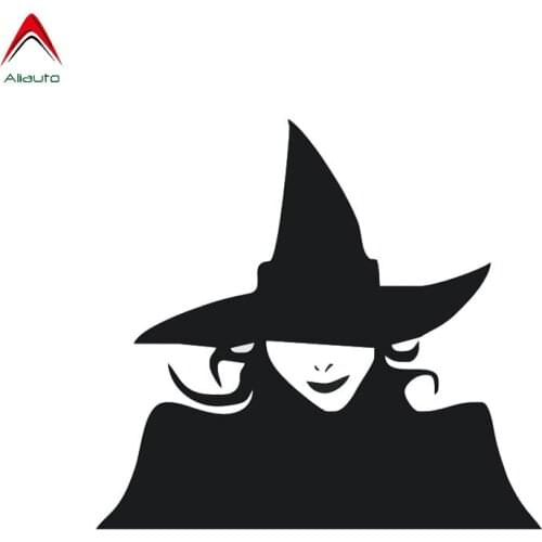 Aliauto Personality Car Sticker Mysterious Witch Automobiles Accessories Waterproof PVC Decal for Chevrolet Smart Opel,13cm*12cm