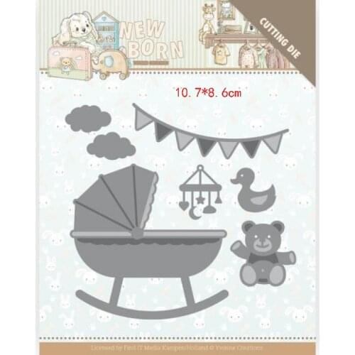 CH 2021 New Arrival Baby chair Metal Cutting Dies 3D DIY Scrapbooking Carbon Sharp Craft Die Photo Invitation Cards