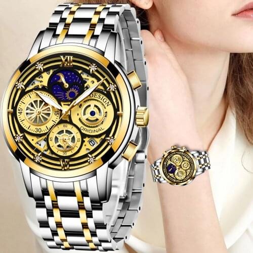 New LIGE Luxury Quartz Watch Women Watches Brand Ladies Steel Woman Bracelet Wristwatch Female Waterproof Clock Relogio Feminino