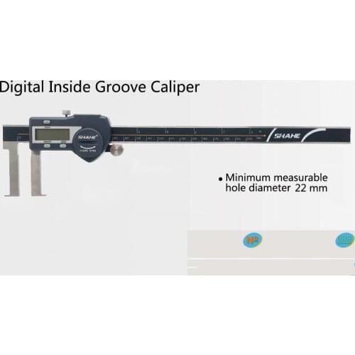 IP54 Waterproof 22-150mm Inside Groove Digital Vernier Caliper Inside Trench Digital Vernier Caliper High Accuracy