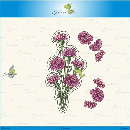 Carnation metal cutting dies 2021 new diy molds Scrapbooking Paper Making die cuts crafts