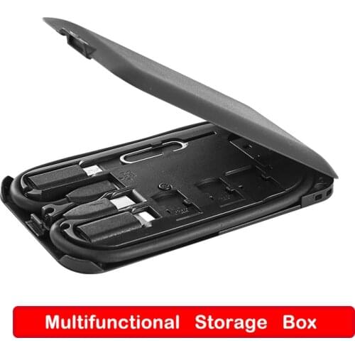 Urban Survival Card multi-function Data Line Conversion Head Wireless Charger Storage Bag SIM Kit