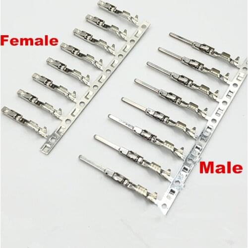 Set of 10/20/50/100/200/500 Male And Female Terminal Pins For Repair Wire For Audi VW Skoda Seat 000979035E 000979034E 8K0971834