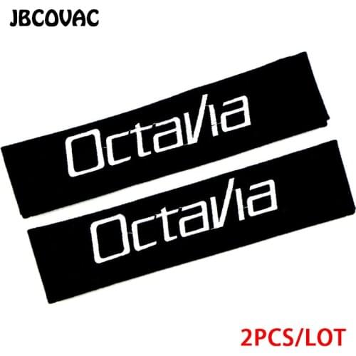 2pcs Car Accessories Car Styling Protect Shoulder Padding Cover Case For Skoda Octavia A5 Fabia Superb Yeti Rapid Citigo Sticker
