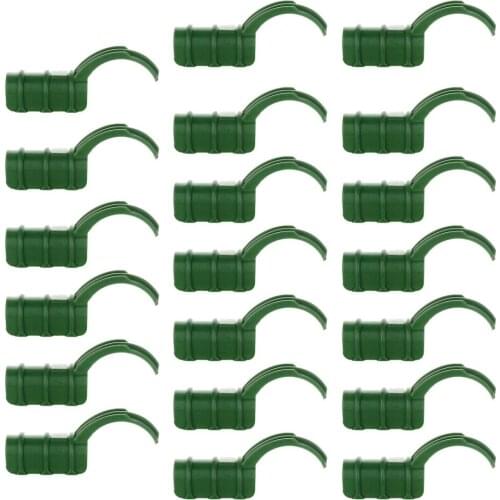 Single Film Button Greenhouse Pipe Clamps Elbow Accessories Plastic 11-20MM PE 16mm 20PCS Gardening Plant Cover Clips