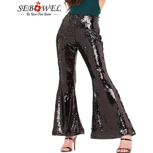 Женские брюки клеш SEBOWEL China At AliExpress