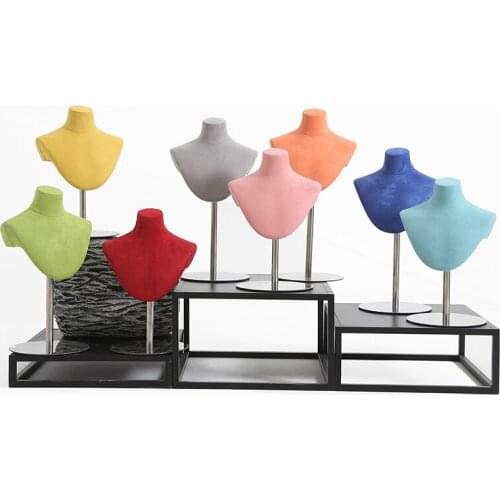 Scarf Neckline Necklace Glasses Hair Collar Hat Accessories Display Mannequin Stand Head Model