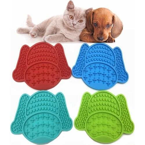 Dog Silicone Sucker Slow Food Pad Pet Licking Pad for Cats and Dogs Bathing, Grooming, Shearing, Nails, Exhausting Energy
