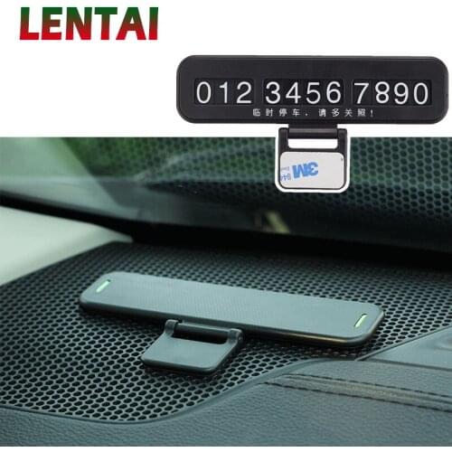 LENTAI 1Set Concealed Car Parking Card Luminous stickers For Kia Rio Ceed Sportage 2017 Cerato Sorento Mazda CX-7 6 Mini Cooper
