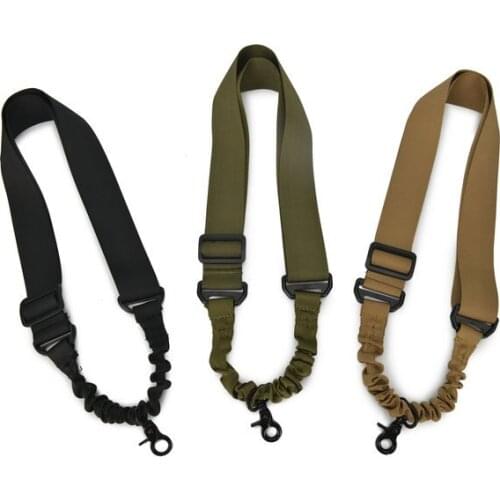Tactical One Single Point Bungee Rifle Guns Sling Strap Airsoft Military Hunting System Universal Strap Heavy Duty Accessories