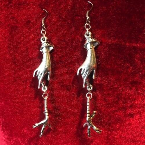 Voodoo Witch Earrings Drop Hand Gothic The Eagle Claw Goth Punk Jewellery Statement Wicca Retro Rock Women Gift Metal 2021 New
