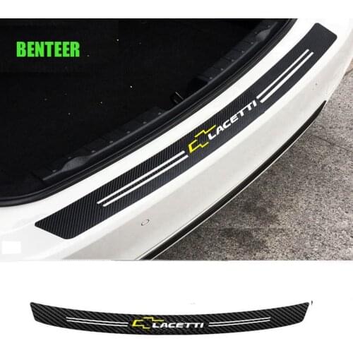 Carbon fiber car bumper protection sticker for Chevrolet Lacetti