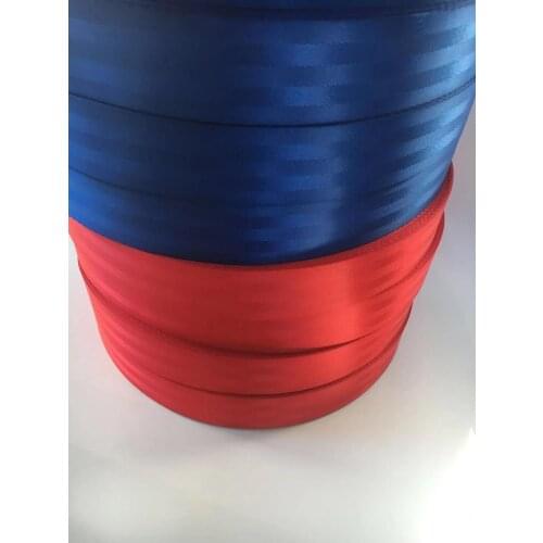 100 meter rolls car satety seat webbing for DIY car safety belt harness strap airplane safety belt