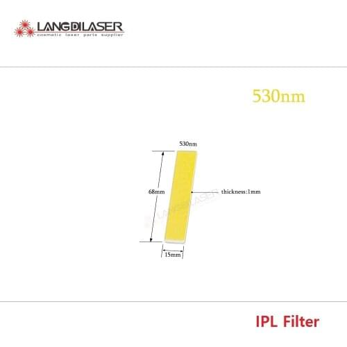 530NM~1200 IPL filter / size : 68*15*1mm / filter for skin rejuvenation / Laser optical filter LP530nm