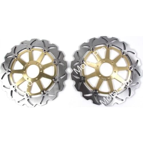 2 PCS FOR YAMAHA YZF R 750 YZF 750R 1993 1994 1995 1996 1997 YZF 750SP YZF SP 750 Floating Front Brake Disc Rotor CNC aluminum