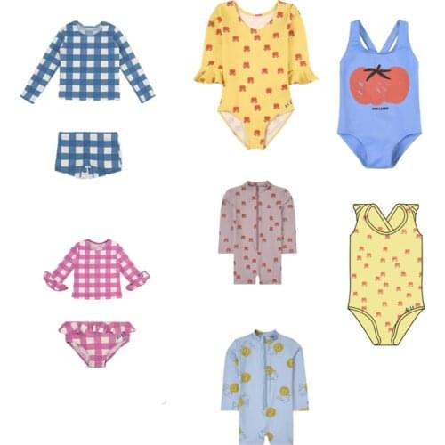 2021 Kids Swimwear Summer Bc Cute Baby Girls Boys Swimsuit Toddler Beach Bikinis Set Infant Child Bathing Suit Swimming Wear