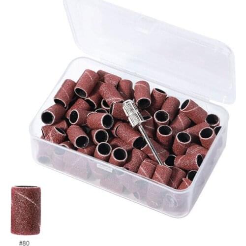 80# 120# 180# Options Nail Sanding Ring Bands for Nails Drill File Machine Supplies Sand Circle