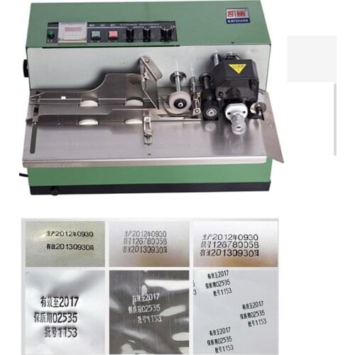 Automatic Ink Wheel Marking Machine Production Date Serial Number Food Plastic Film Bag Package Colored Printing Coding Machine