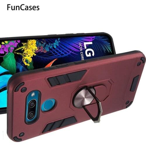 Car Magnetic Ring Bumpers PC + TPU Shell For hoesje LG K30 Cover LG phone case X320 Aristo 4 Escape Plus K50 K40 G8X Cases Cases
