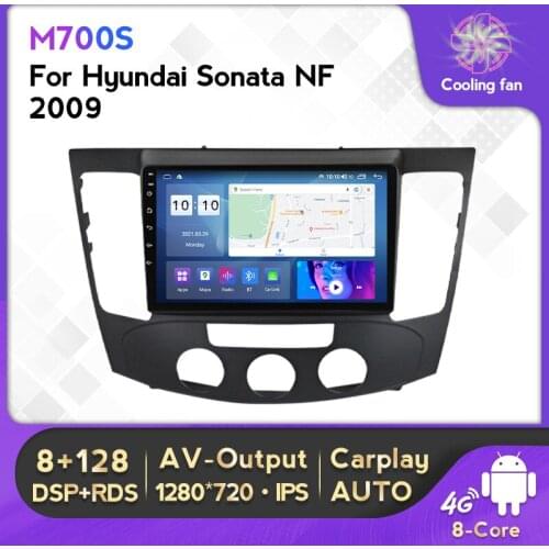 Car dvd Player Android 11 6G+128G 4G LTE WIFI BT For Hyundai Sonata NF 2009 Car Multimedia Radio Player Built-in Carplay Auto