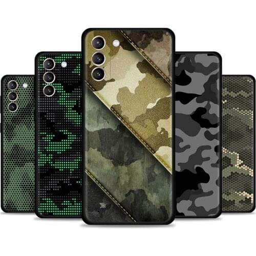 Cell Phone Case For Samsung Galaxy S20 FE S21 ultra S10 S9 Plus S10e S10lite Cover Caso Camouflage Pattern Camo Military Army