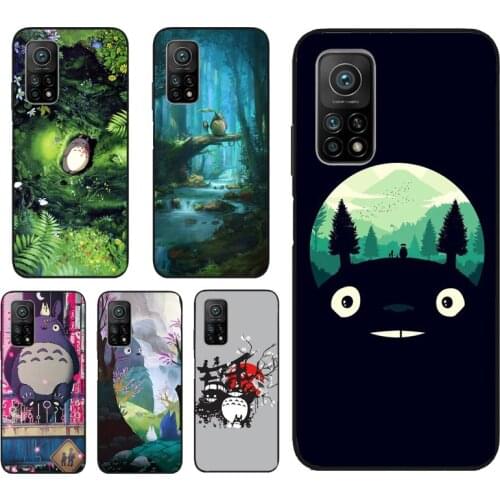 Anime Studio Ghibli Totoro Phone Cover For Xiaomi Mi 11 Lite Ultra 9T 10T Pro Note 10 POCO F3 F2 M3 X3 NFC Pro Case