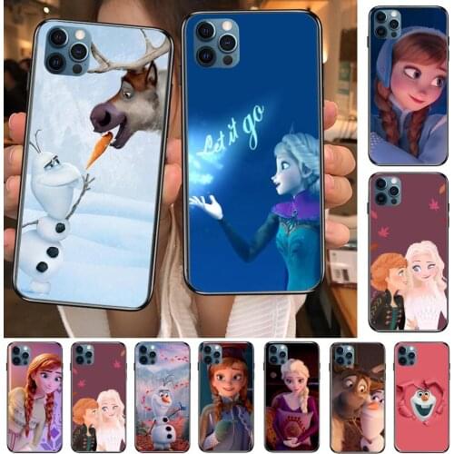 Olaf Anna Frozen Phone Cases For iphone 12 Pro Max case 11Pro Max 8PLUS 7PLUS 6S iphone XR X XS mini mobile cell funda