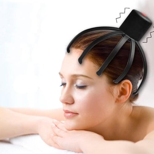 Electric Scalp Massager Octopus Vibration Massager Head Acupoint Therapy Claw Scratcher Pressure Relief USB Rechargable