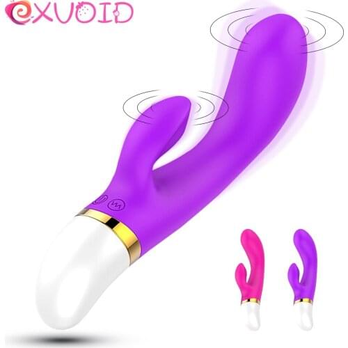 EXVOID Strong Rabbit Vibrators Sex Toys for Women G Spot Vaginal Pussy Massager Clitoris Stimulator 12 Speeds Dildo Vibrator